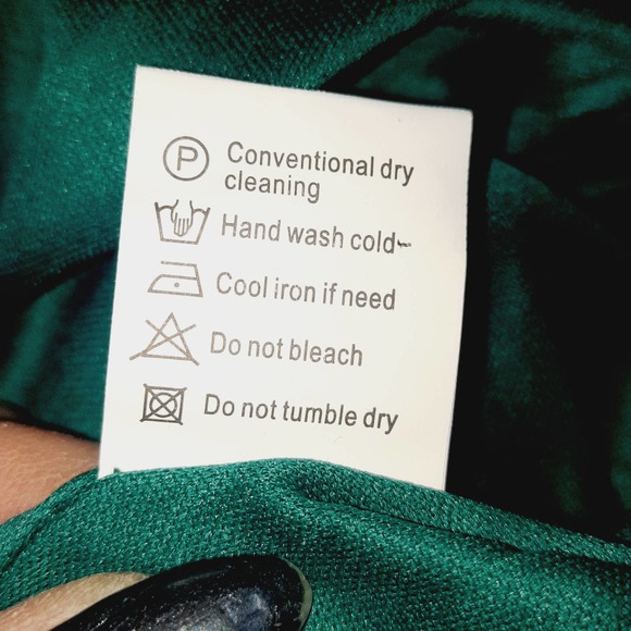 NEW Green Bell Bottoms Women High Waist Wide Leg Palazzo Bling Sequin Flared  XL - Picture 6 of 9